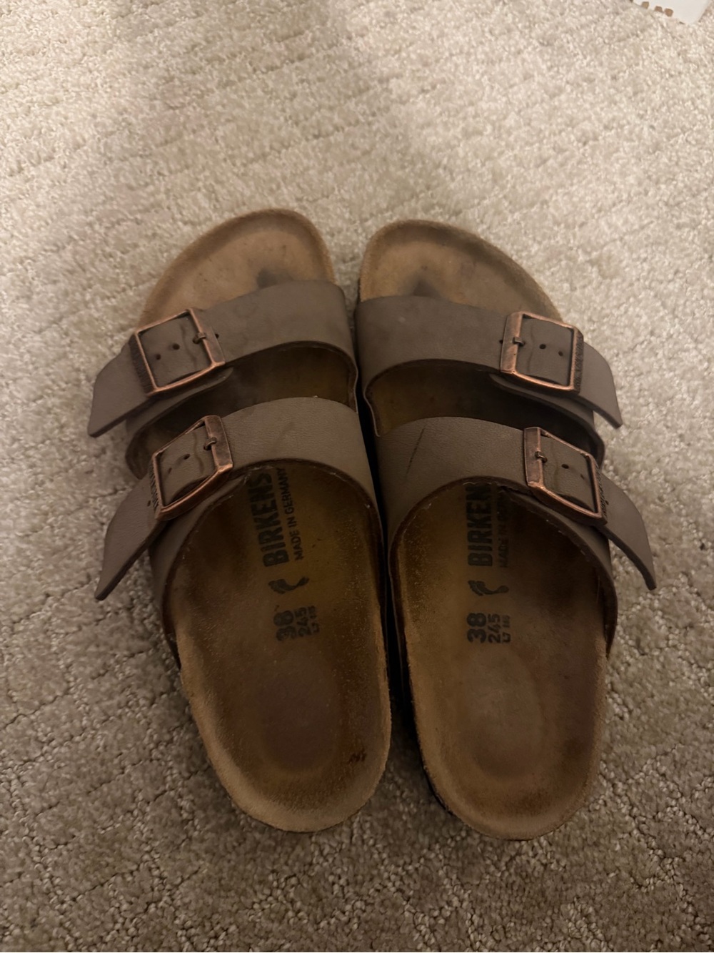 Birkenstock Arizona Double-Buckle Sandals - Brown Suede - Picture 3 of 3